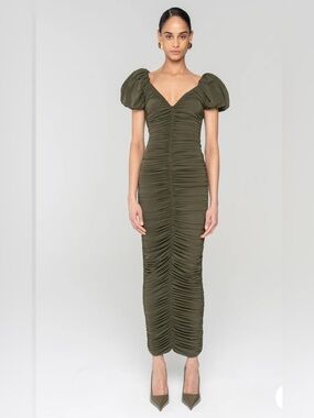 lenox halter dress ronny kobo Maxi dress Ronny Kobo Green size S International in Polyester